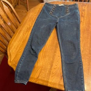 Free People Skinny Sailor Jeans W30 L26